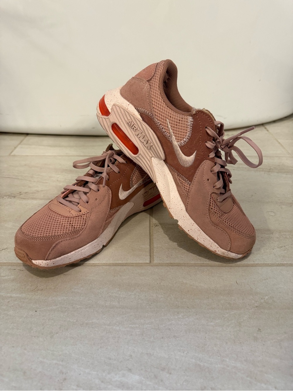 Nike Women's Dusty Rose and Coral Casual Sneakers
